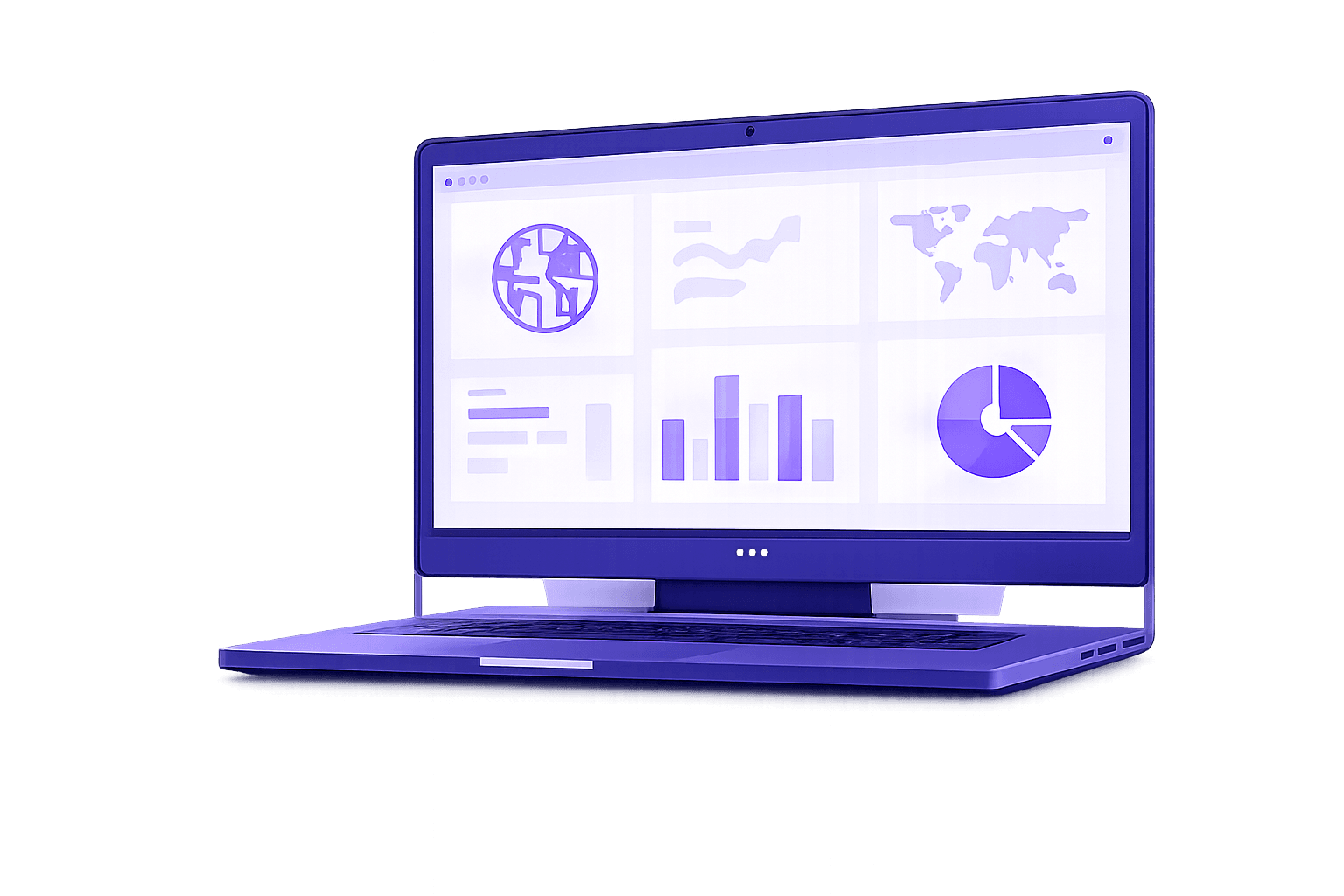 Vexeio platform dashboard on laptop